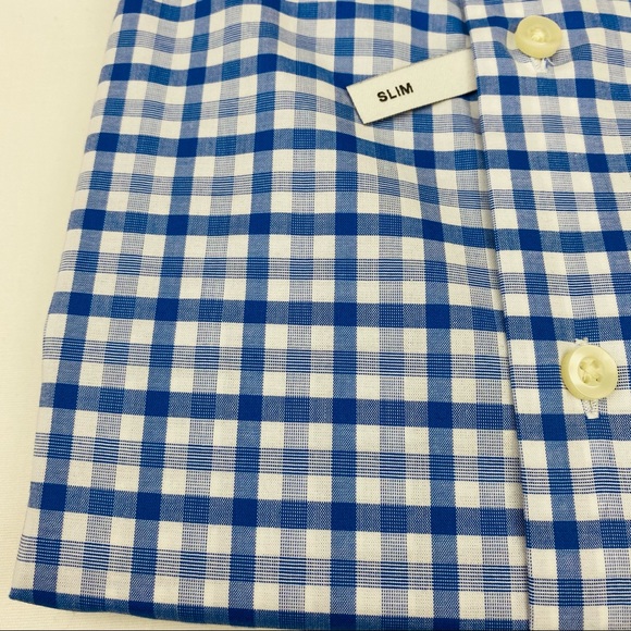 Mens Slim Fit Stretch L/S Button-Down Shirt 2XL - Picture 5 of 9